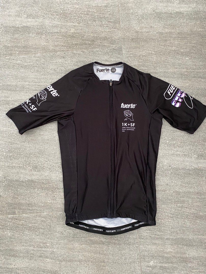 Fuerte Cycling Jersey XXS (Category: Activewear) located in Quezon City. Submitted by hahaloserr (Listing ID 1216291190, Image 1). Description: BRAND NEW NEVER USED.