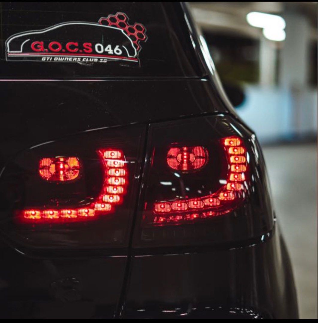Golf MK6 Smoked Tail Lights, Car Accessories, Accessories on Carousell
