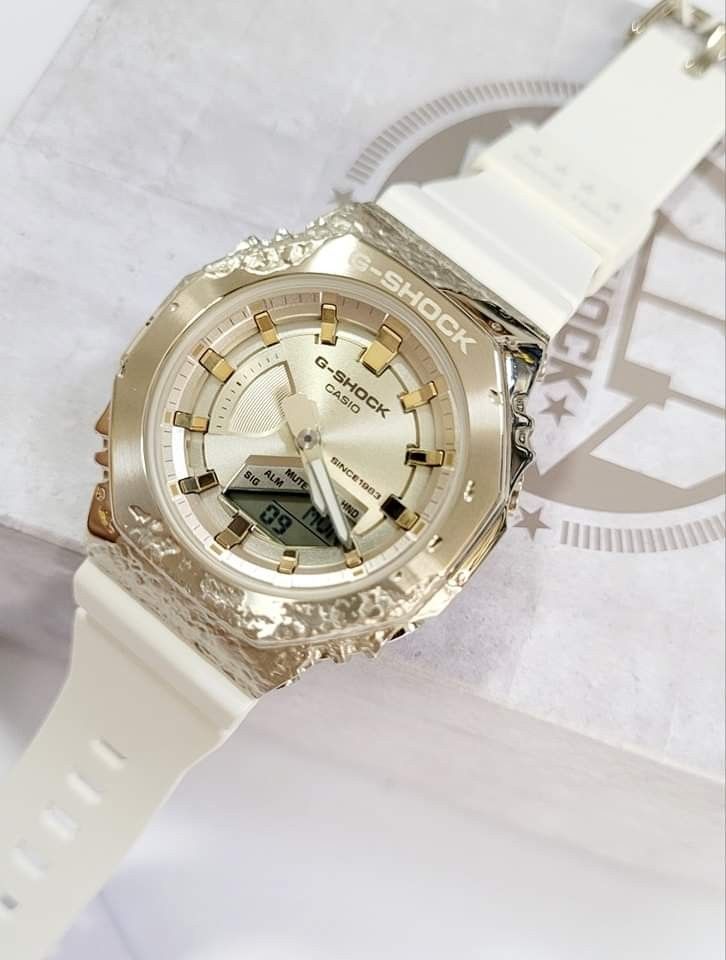 G-SHOCK まとわ GM-S2100GEM-9ADR ホワイト/ゴールド