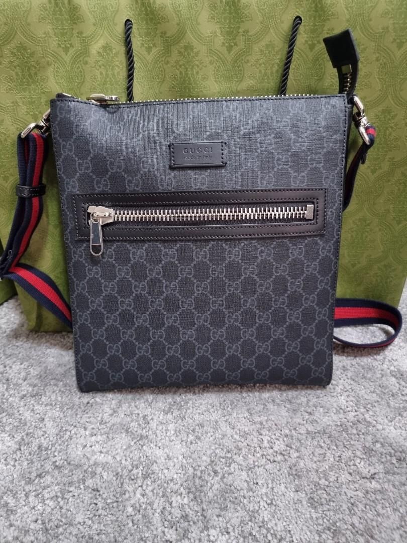 Gucci GG Black Messenger Bag (Fast Deal), Men's Bags, Sling on Carousell