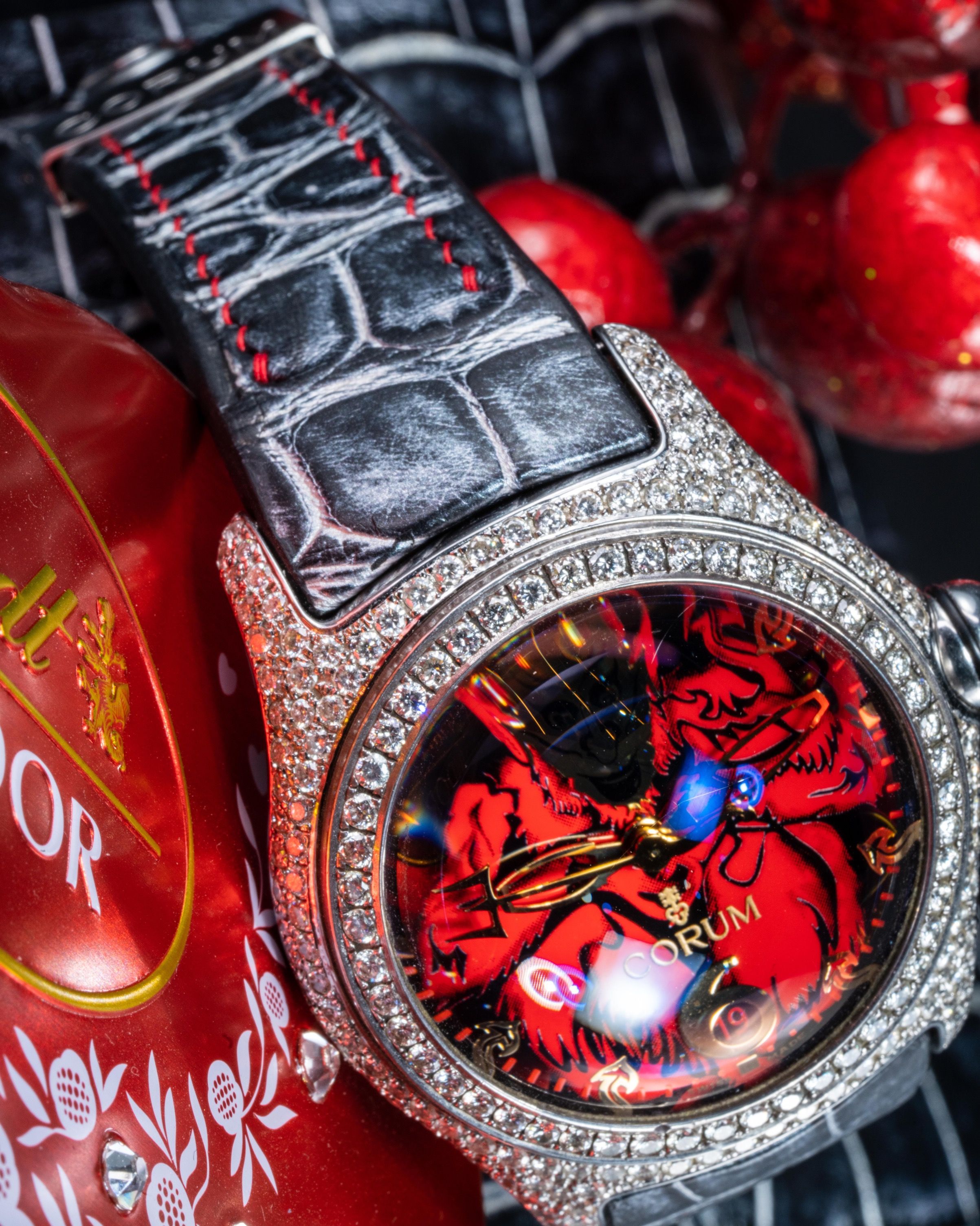 Corum bubble watch custom strap shop