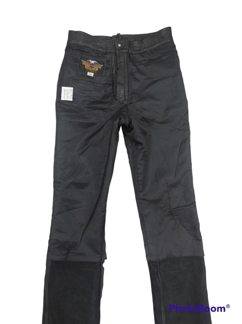 Harley Davidson leather pants, Men's Fashion, Bottoms, Jeans on Carousell