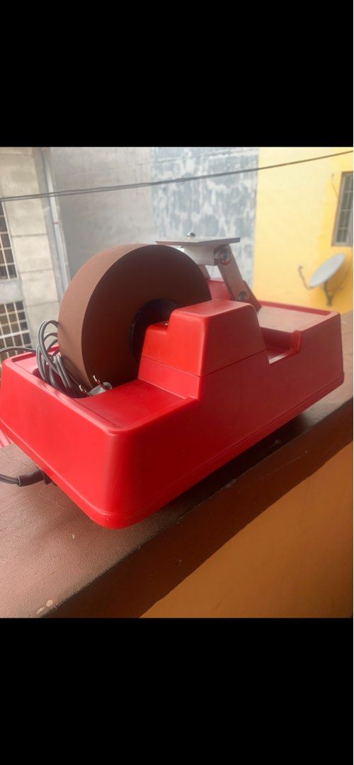 Heavy duty whetstone knife sharpener with forward and reverse motor (Category: Knives & Chopping Boards) located in Batangas. Submitted by turbodog (Listing ID 1216322219, Image 2). Description: In great condition.::actual picture 110v made in Denmark…serious buyer only…7500 or best offer.