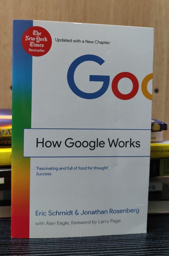 How Google Works - By Eric Schmidt & Jonathan Rosenberg (Used Book ...