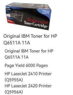 Hp ibm laserjet 11a toner
