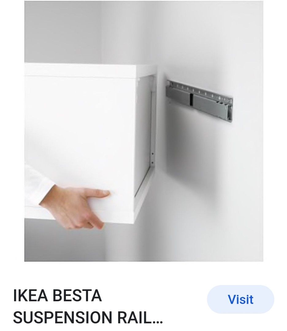 Ikea Besta Suspension Rail, Furniture & Home Living, Furniture, Shelves, & Racks on