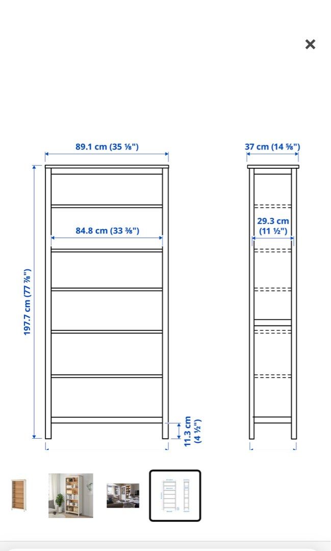 IKEA hemnes bookcase 書櫃, 傢俬＆家居, 傢俬, 書櫃、櫃子及架 Carousell
