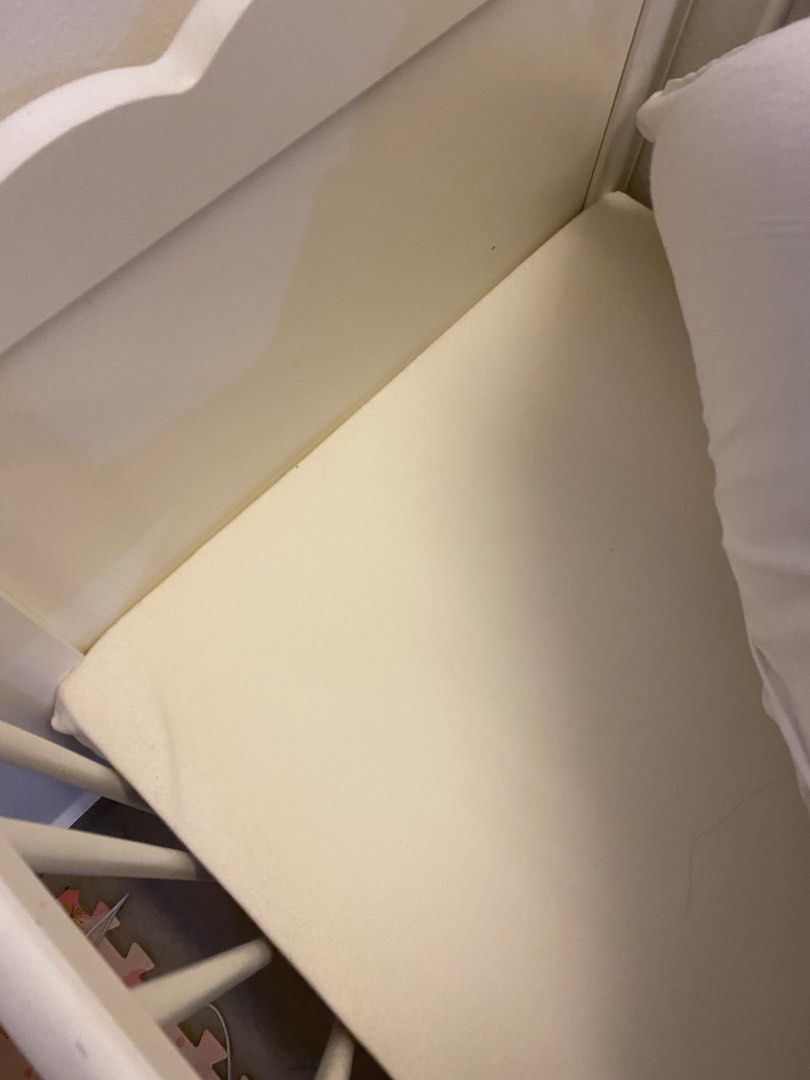 IKEA HENSVIK BABY COT + IKEA MATTRESS, Babies & Kids, Baby Nursery