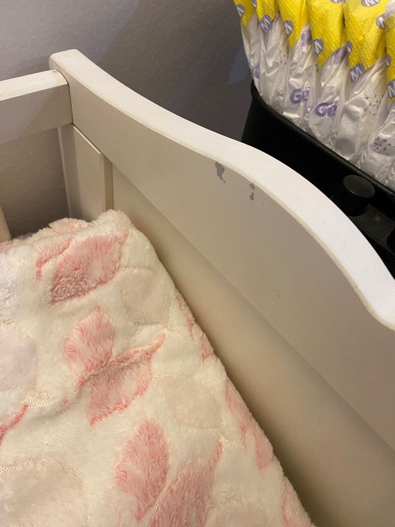 IKEA HENSVIK BABY COT + IKEA MATTRESS, Babies & Kids, Baby Nursery