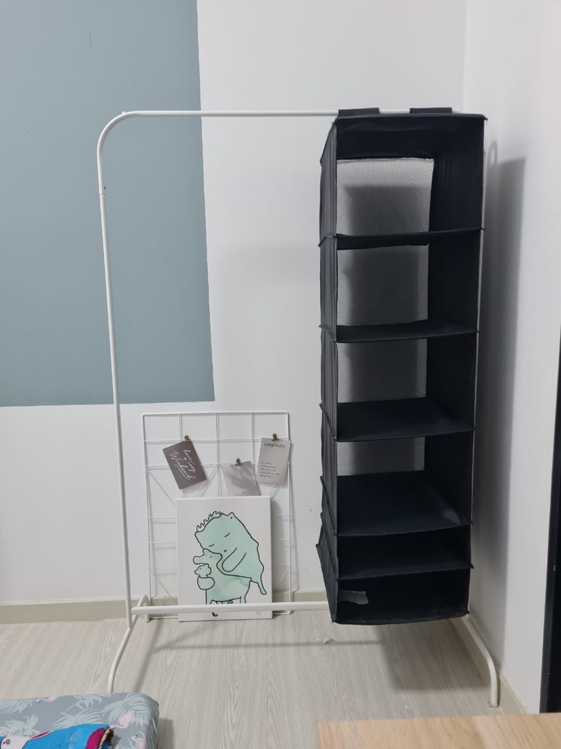 Ikea Racks with hanging storage, Furniture & Home Living, Furniture