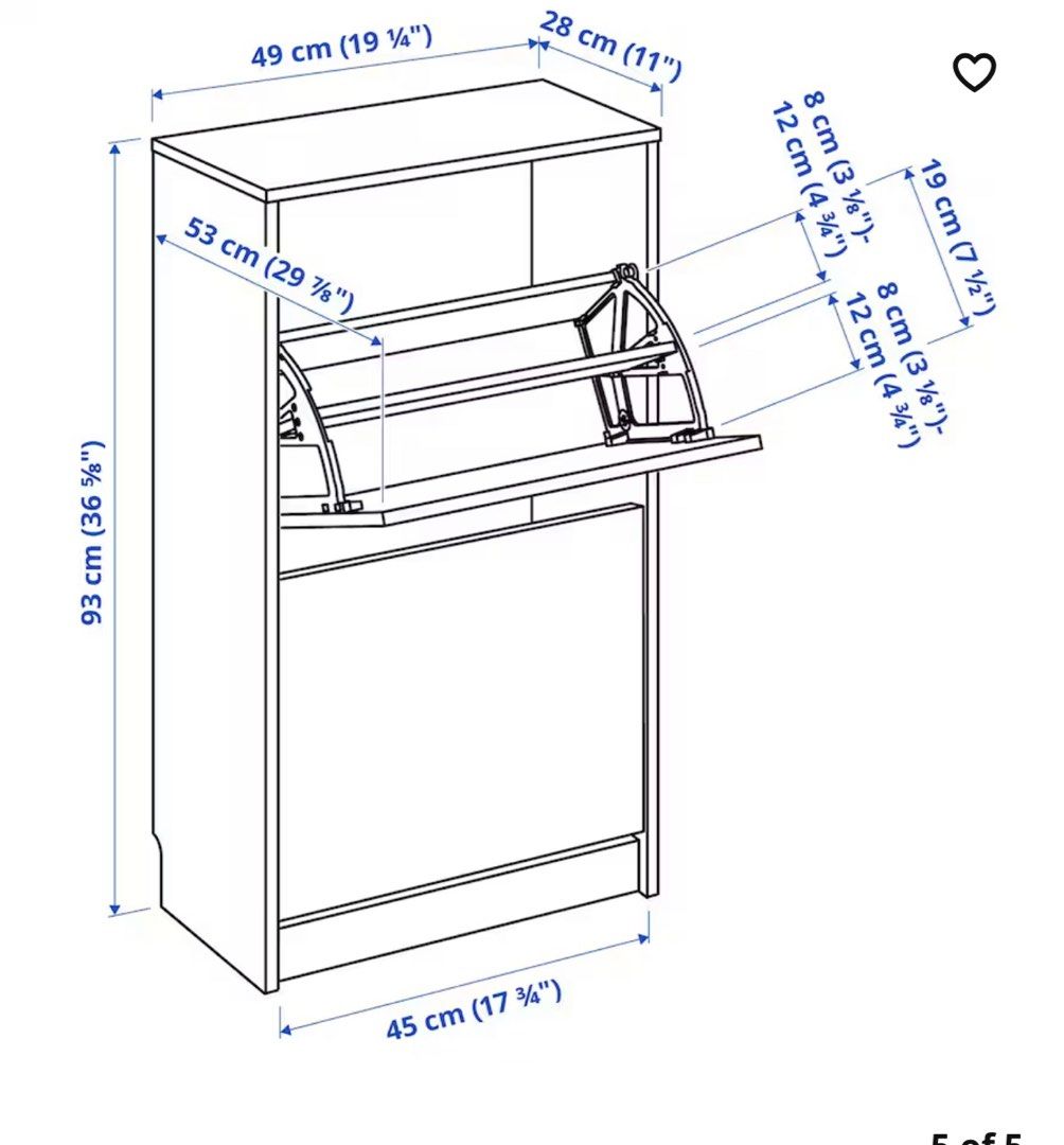Ikea Shoe Rack, Furniture & Home Living, Furniture, Shelves, & Racks on Carousell