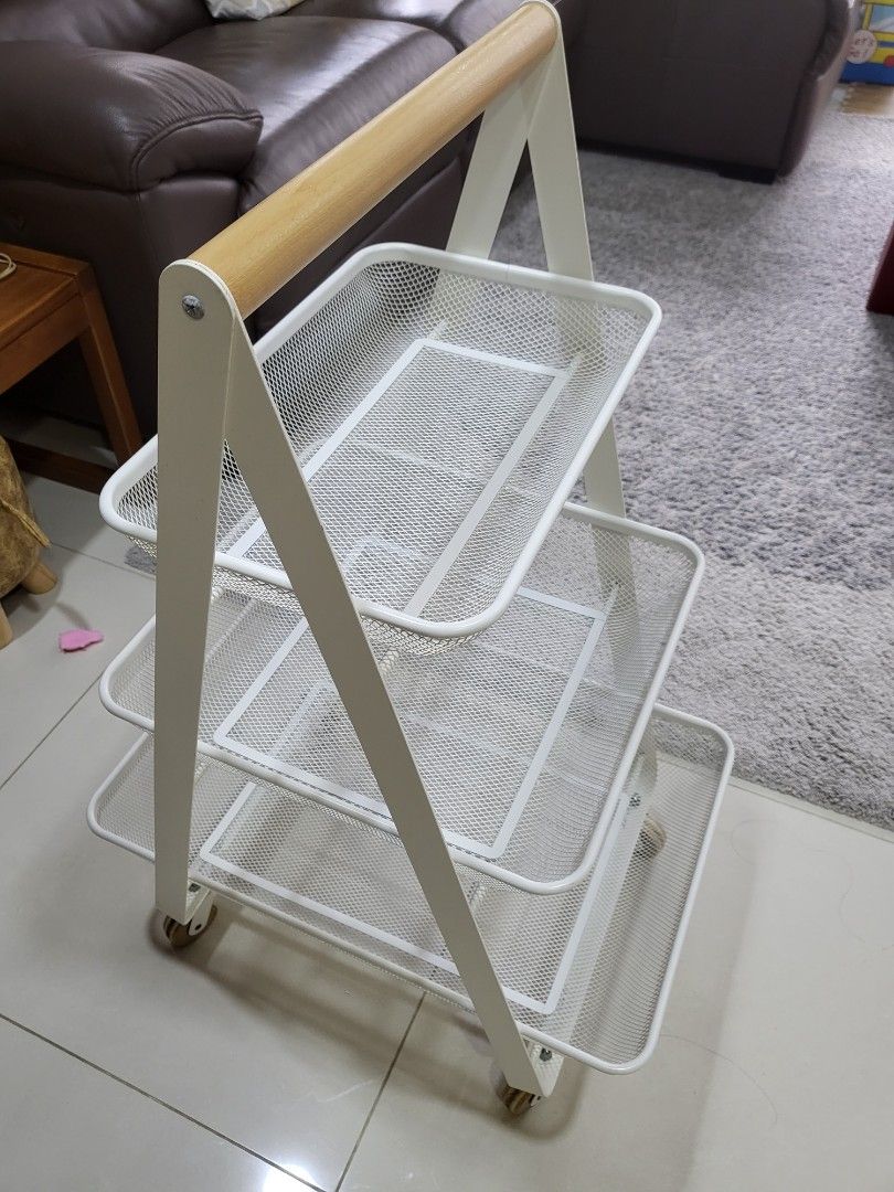 Ikea Risatorp Trolley rack, Furniture & Home Living, Furniture, Shelves