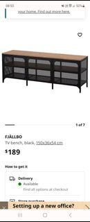 Ikea TV Bench Fjallbo TV Console