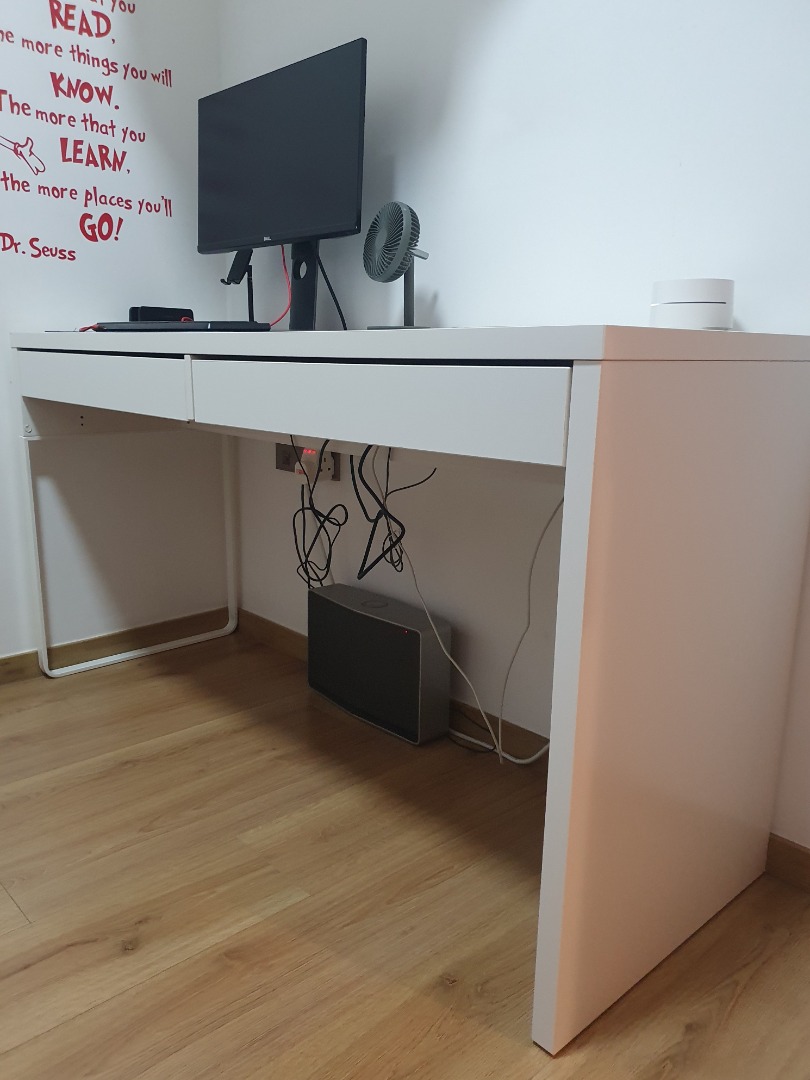 IKEA Work Desk with FREE Chairs, Furniture & Home Living, Furniture