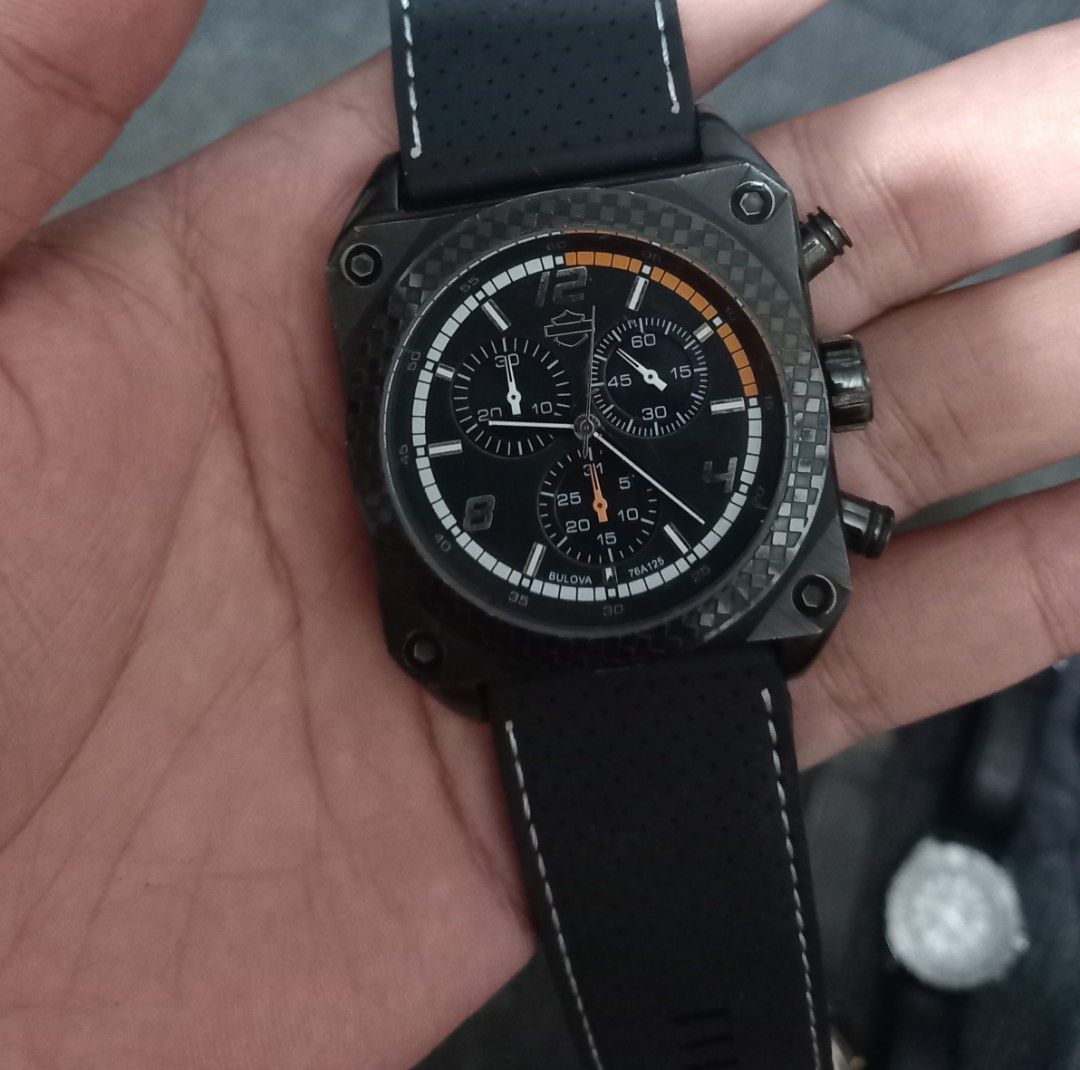 Jam harley davidson by bulova original, Fesyen Pria, Jam Tangan di