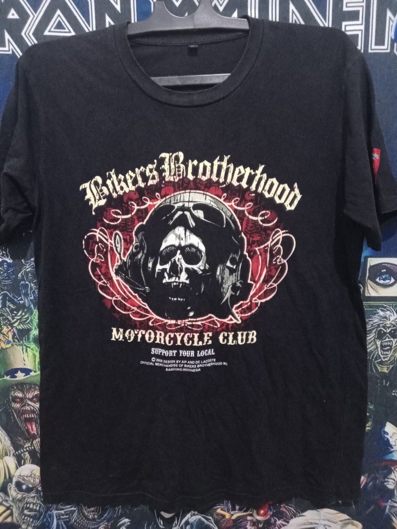 Kaos Biker Brotherhood not Harley Davidson, Fesyen Pria ...