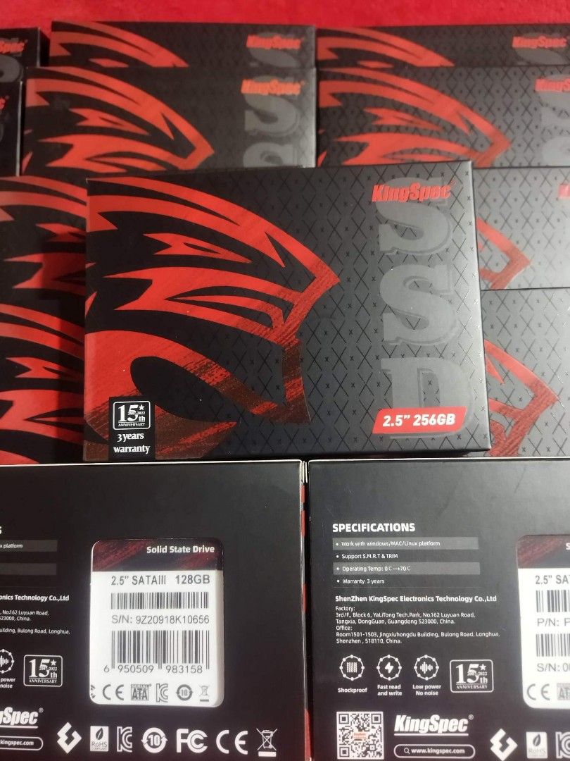 KINGSPEC SSD 256GB, Computers & Tech, Parts & Accessories, Hard Disks ...