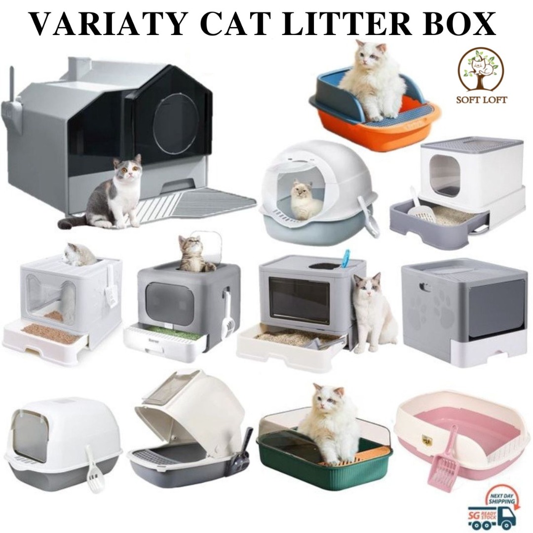 [LARGE CLOSED LITTER BOX]Enclosed Cat Litter Box/Extra Large/Cat Full Enclosed Flip / Top
