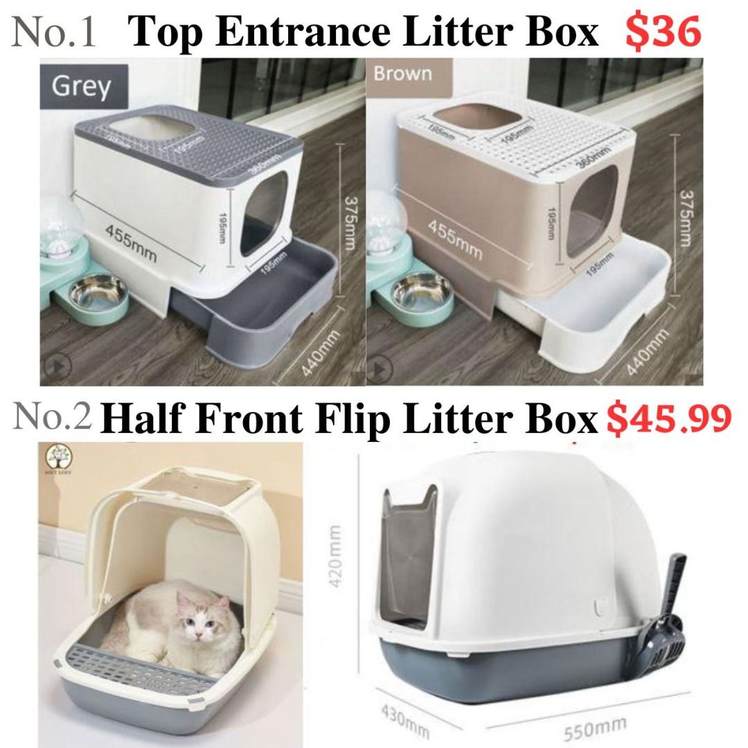 [LARGE CLOSED LITTER BOX]Enclosed Cat Litter Box/Extra Large/Cat Full