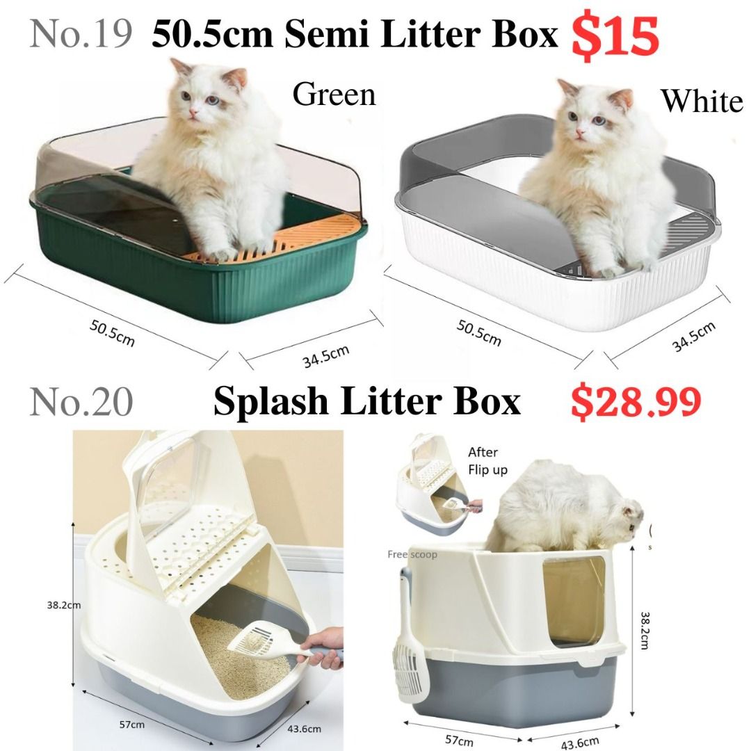 [LARGE CLOSED LITTER BOX]Enclosed Cat Litter Box/Extra Large/Cat Full