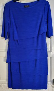Layered formal dress- Royal blue