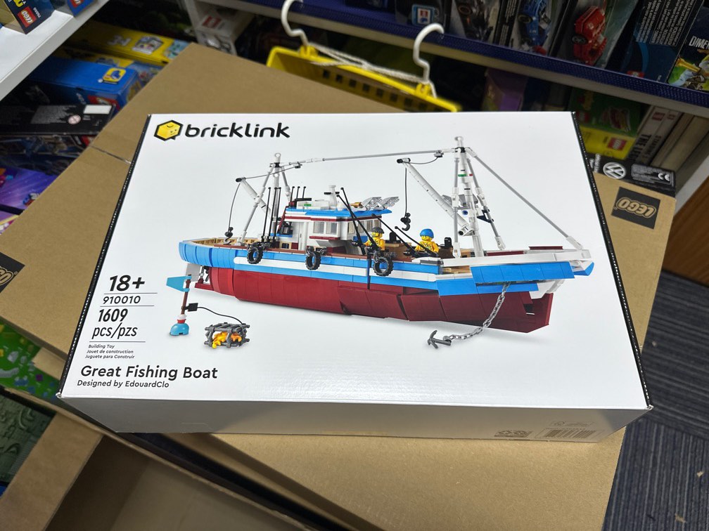 Lego Bricklink design program 910010 fish boat 靚盒, 興趣及遊戲