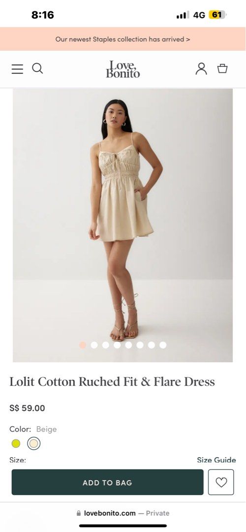 cotton fit and flare dress