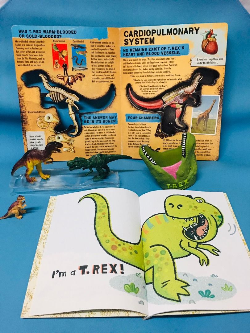 Look Inside T-Rex Book with T-Rex Pencil Holder Bundle, Hobbies & Toys,  Books & Magazines, Children's Books on Carousell