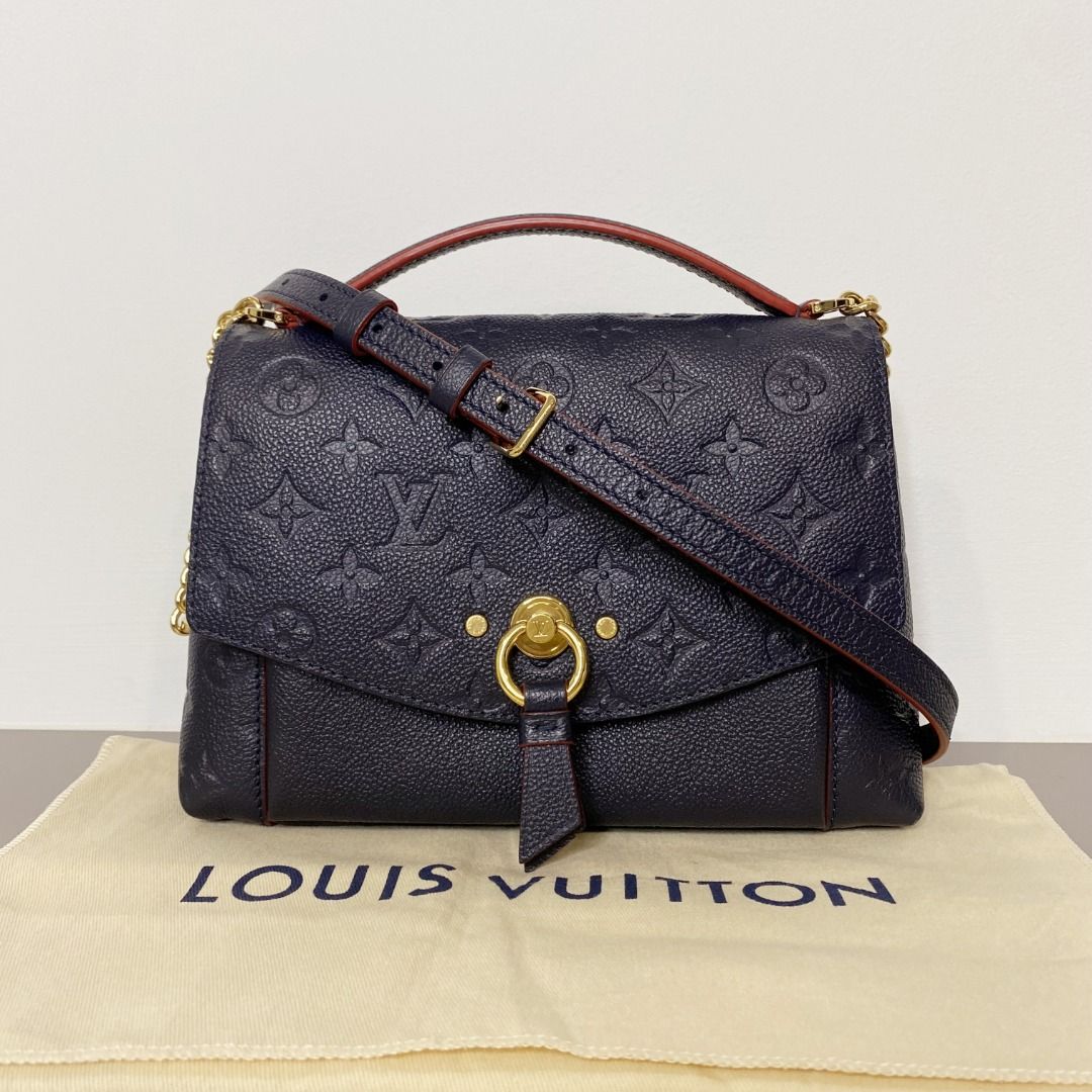 Louis Vuitton Blanche Handbag Monogram Empreinte Leather BB