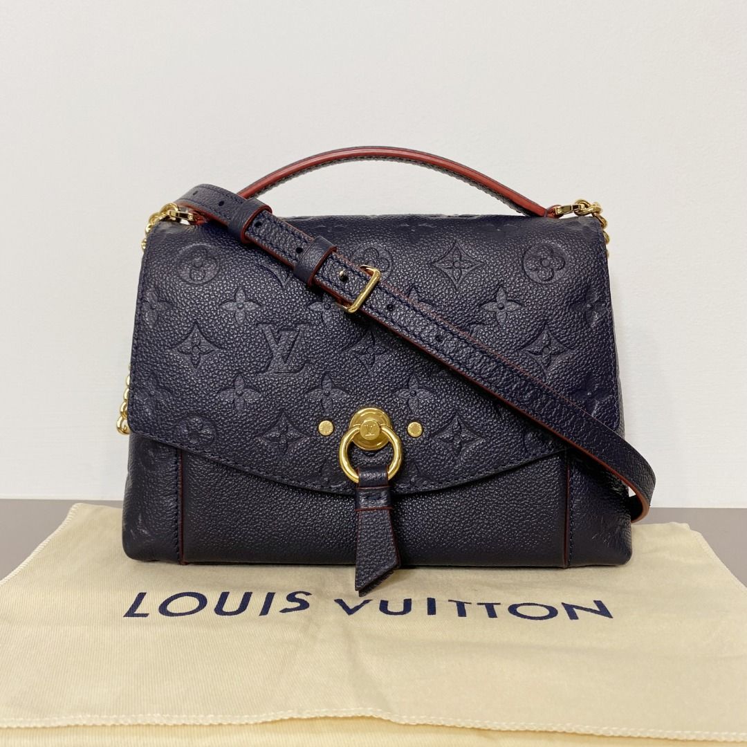 Louis Vuitton Monogram Empreinte Blanche BB Marine Rouge