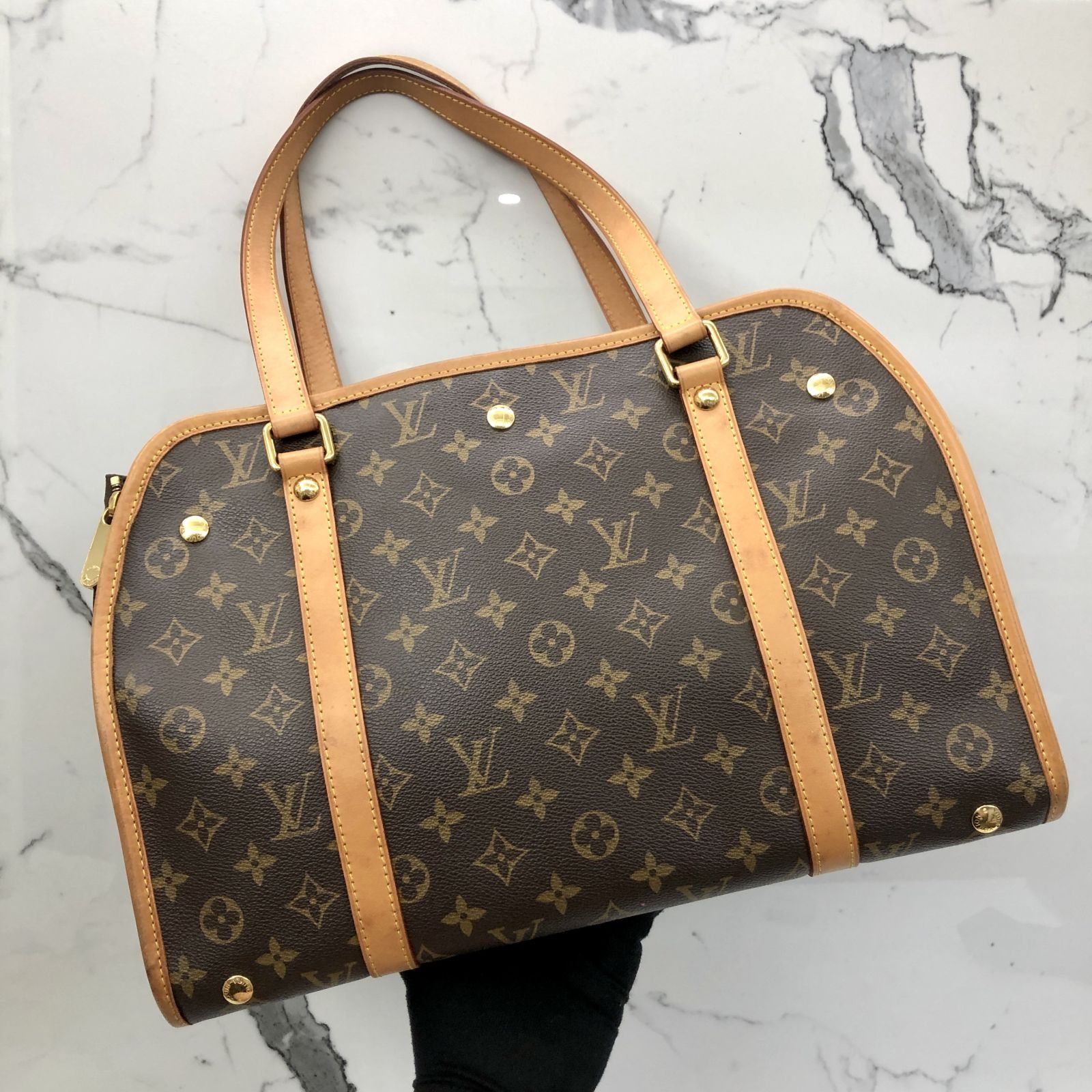 LOUIS VUITTON Monogram Sac Baxter GM Tote Bag M42028 Dark brown