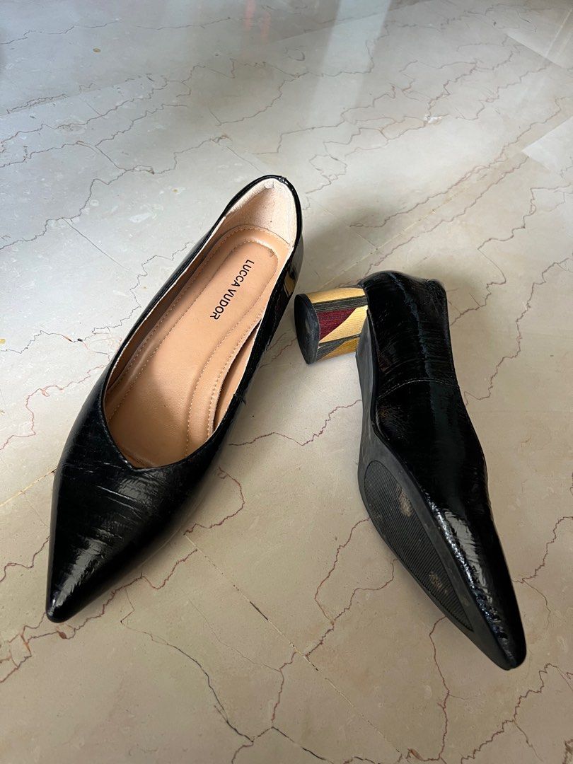 Low chunky heel shoes online