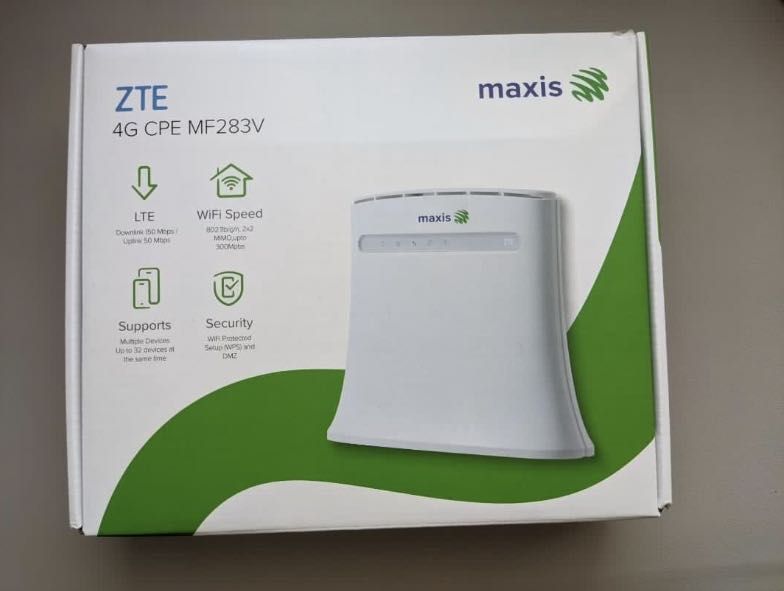 Maxis 4G Wifi Sim Card Modem ZTE Broadband, Computers & Tech, Parts