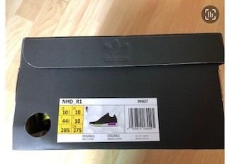 Men Adidas NMD R1 Core Black Shock Purple D96627