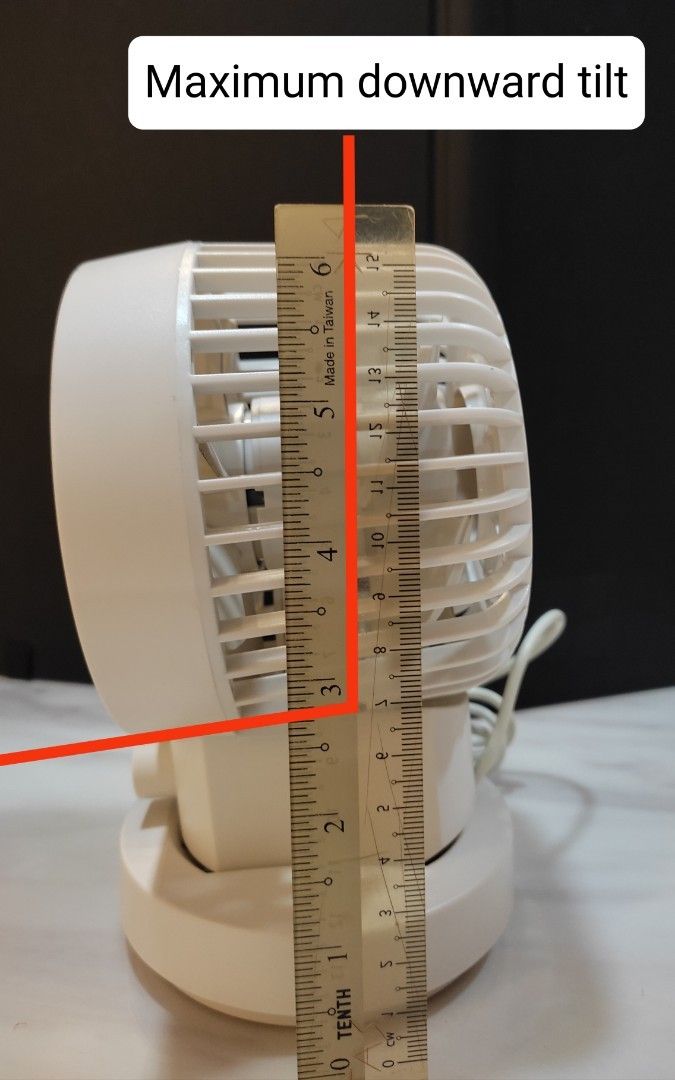 Muji Low Noise USB Desk Fan (Swing Type), Furniture & Home Living