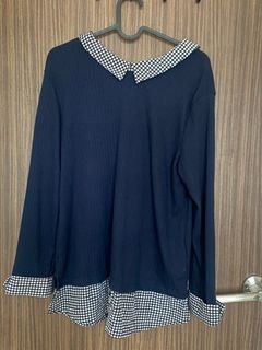 Navy blue blouse