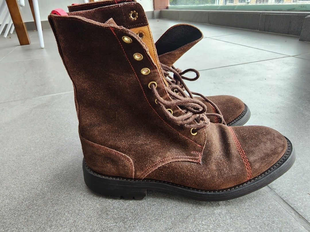 Nepenthes leather boots made in england, Men's Fashion, Footwear, Boots