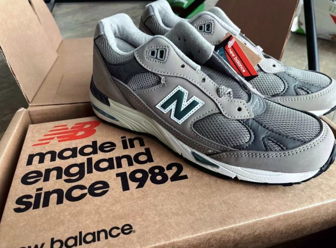 💘New Balance💘 991系列復古低幫跑步鞋男仔女仔款灰棕色W991ANI, 女裝