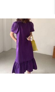New Dress Hongkong ungu purple Hk Hkg import