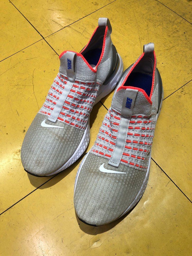 Nike Epic Phantom React Flyknit 2 Pure Platinum Mens Road Running Shoes 27 cm Men s Fashion Footwear Sneakers on Carousell