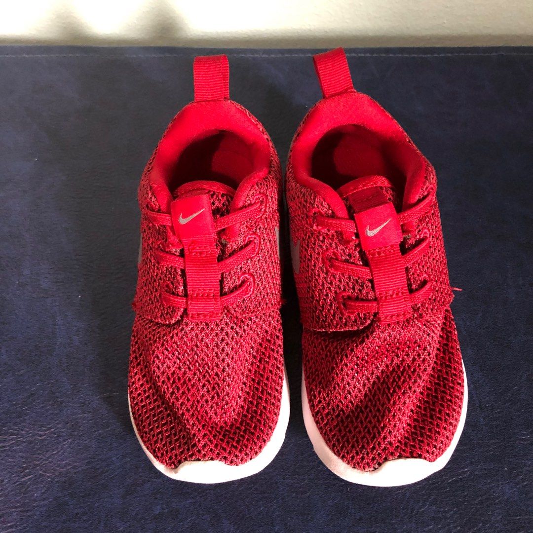 NIKE red shoes US 8, Babies & Kids, Babies & Kids Fashion on Carousell