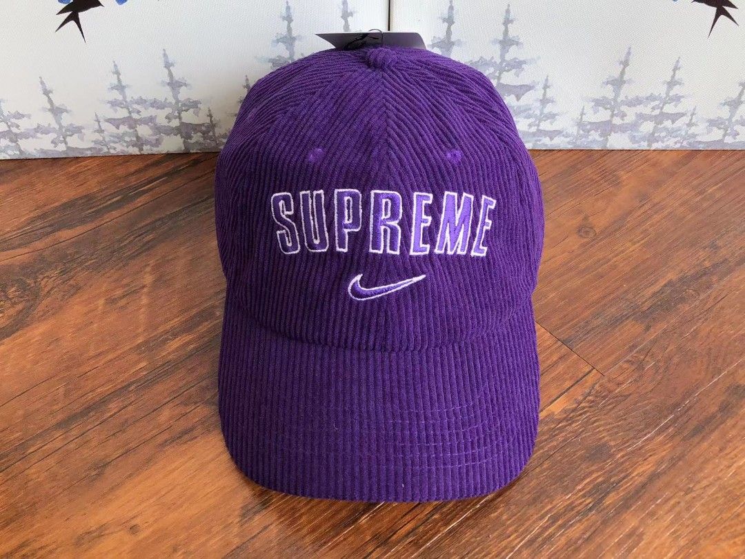 Nike Supreme Corduroy Cap Hat Purple Rep Men s Fashion Watches