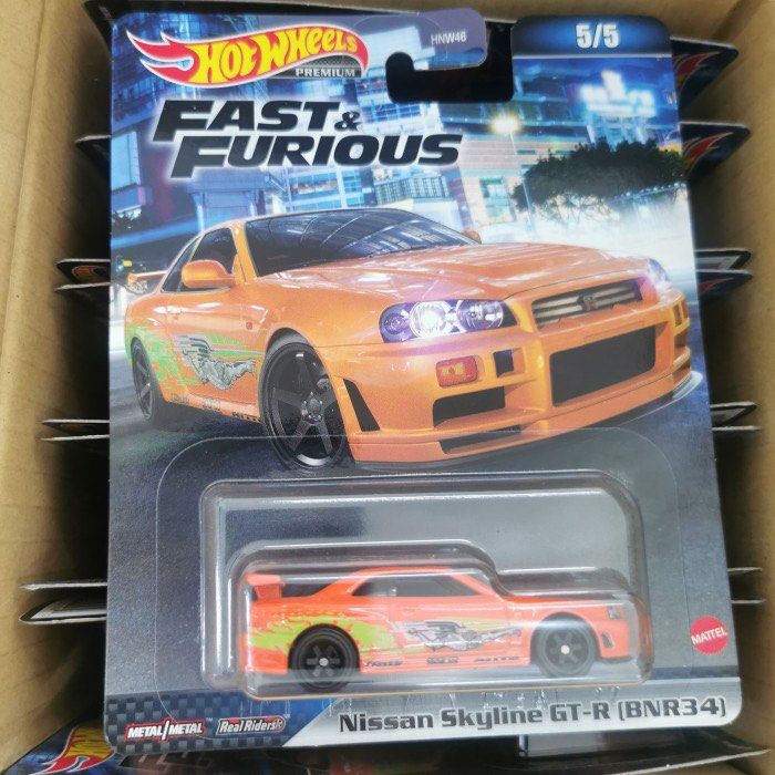 Hot Wheels Nissan Skyline GT R, Fast & Furious 5/5 [Orange]