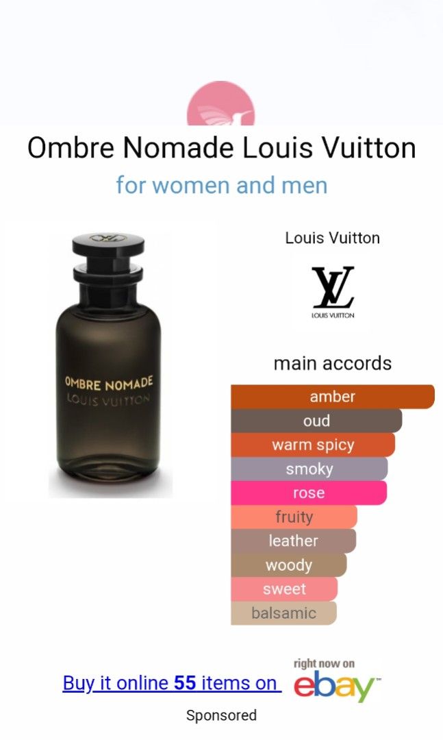 Ombre Nomade Unisex 100ml by LV LOUIS VUITTON Original Tester Eropa (NEW  NON BOX), Kesehatan & Kecantikan, Parfum, Kuku & Lainnya di Carousell