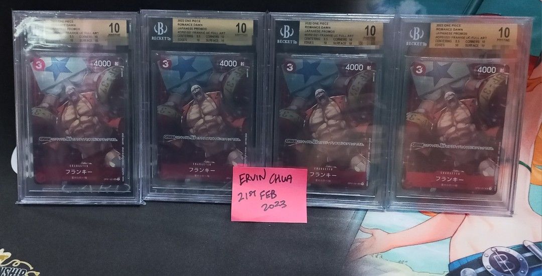 One Piece Card Game Franky Standard Battle Winner Promo BGS 10 Slab