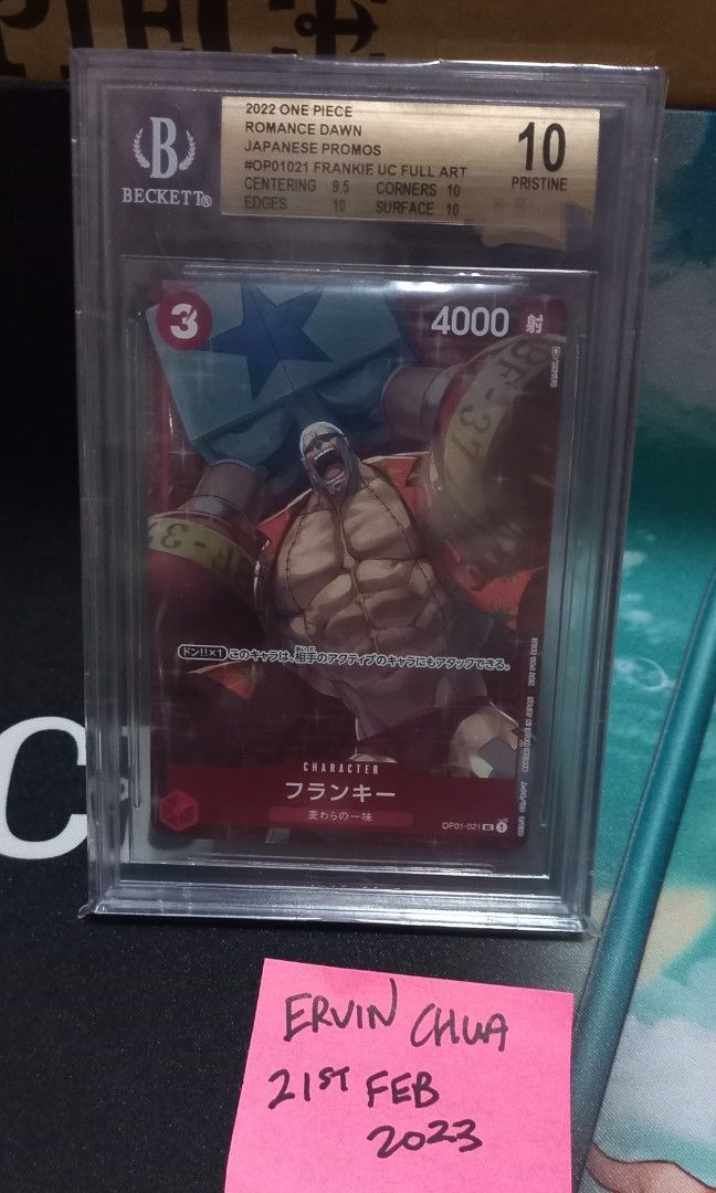 One Piece Card Game Franky Standard Battle Winner Promo BGS 10 Slab
