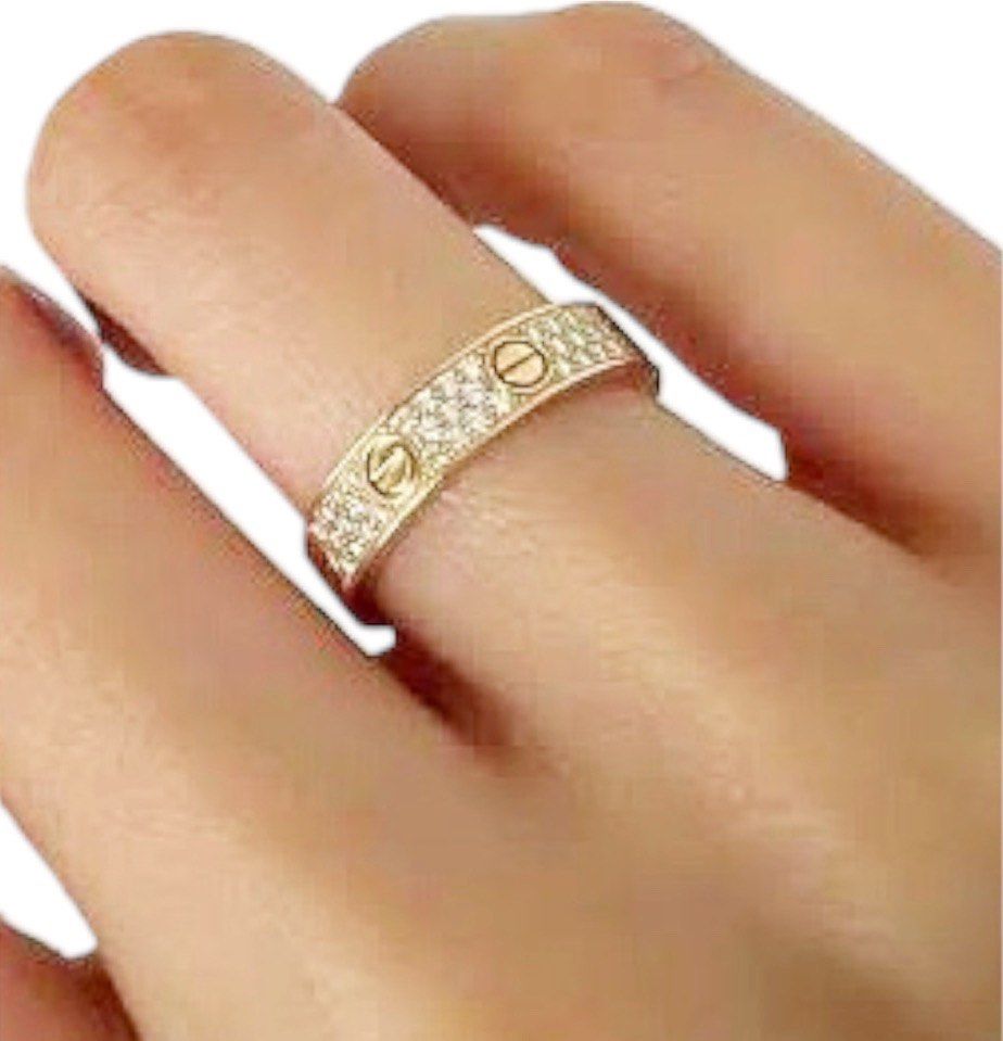Is cartier love ring solid gold clearance