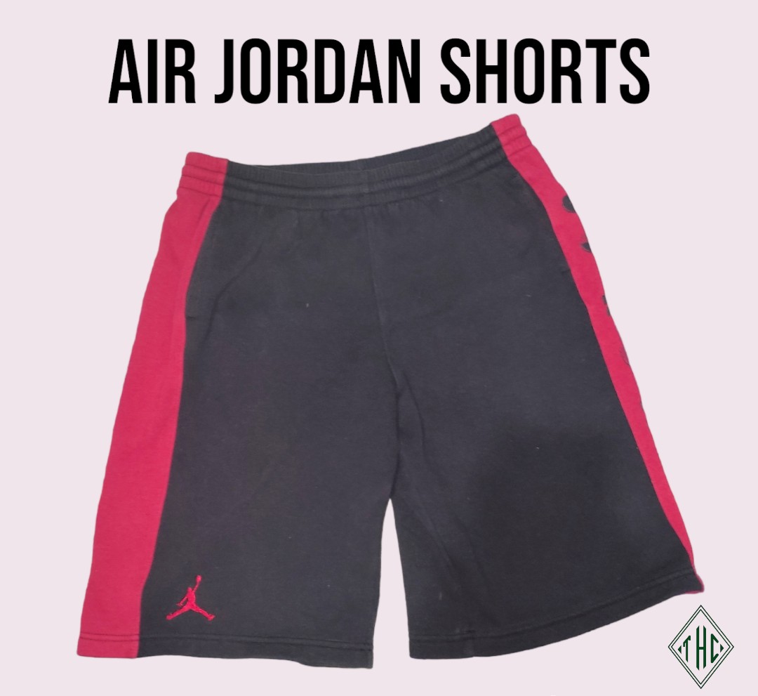 black and red jordans shorts