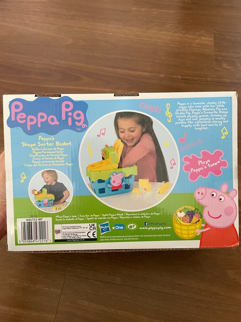 BN Peppa Pig Shape Sorter Picnic Set, Hobbies & Toys, Toys & Games on
