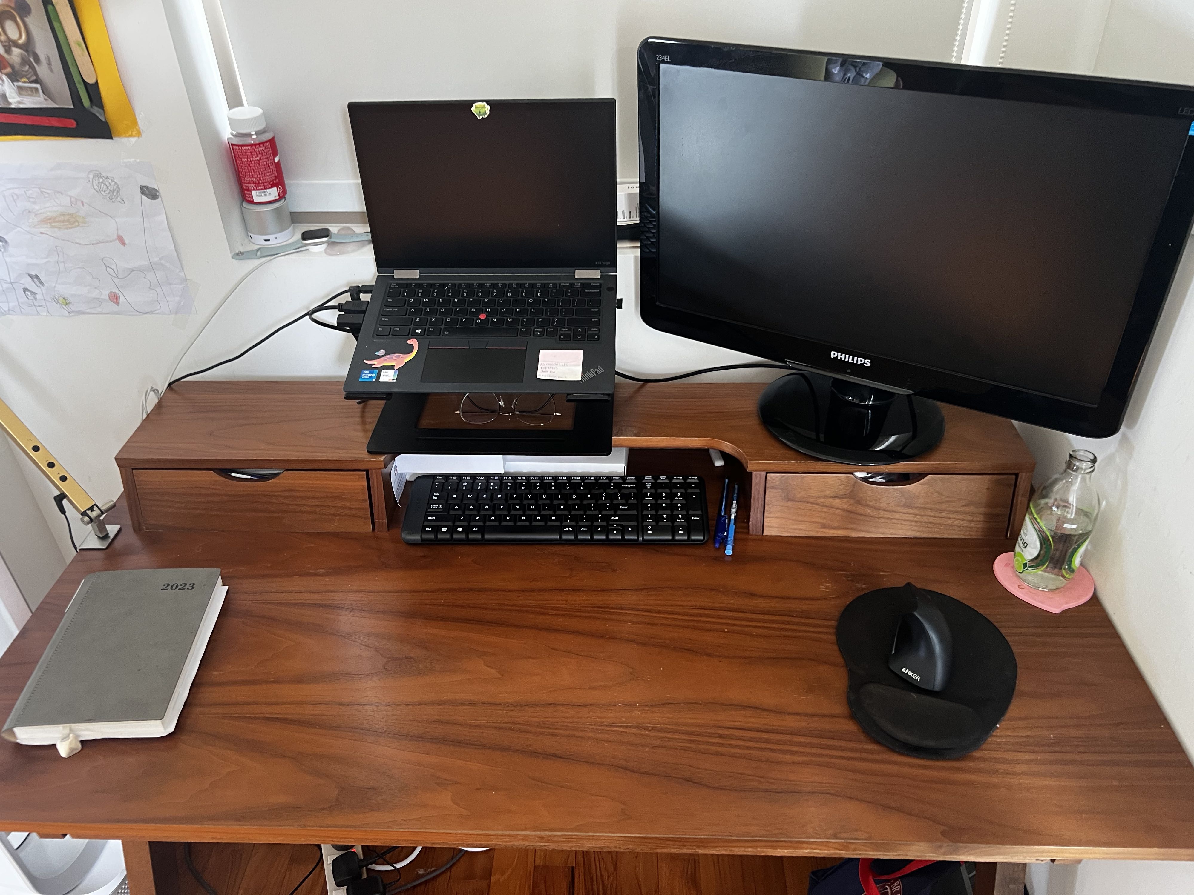 Picket & rail study Table, Furniture & Home Living, Furniture, Other